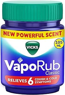 Vaporub Relief From Cold, Cough, Blocked Nose, Headache, Body ache, Muscular stiffness and Breathing difficulty, 105ml