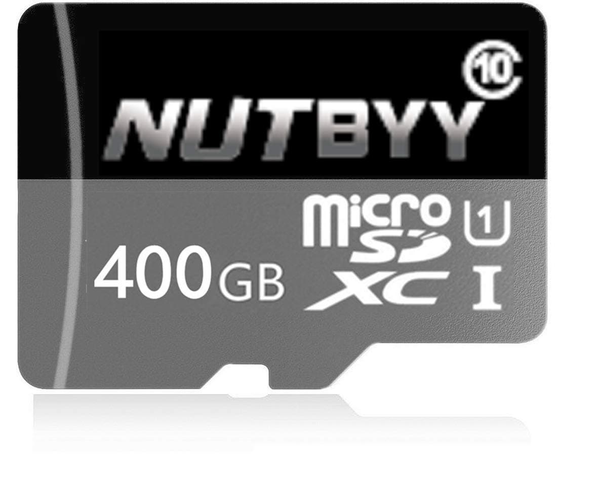 NUTBYY Micro SD Card 400GB High Speed Class 10 Micro SD SDXC Card with Adapter