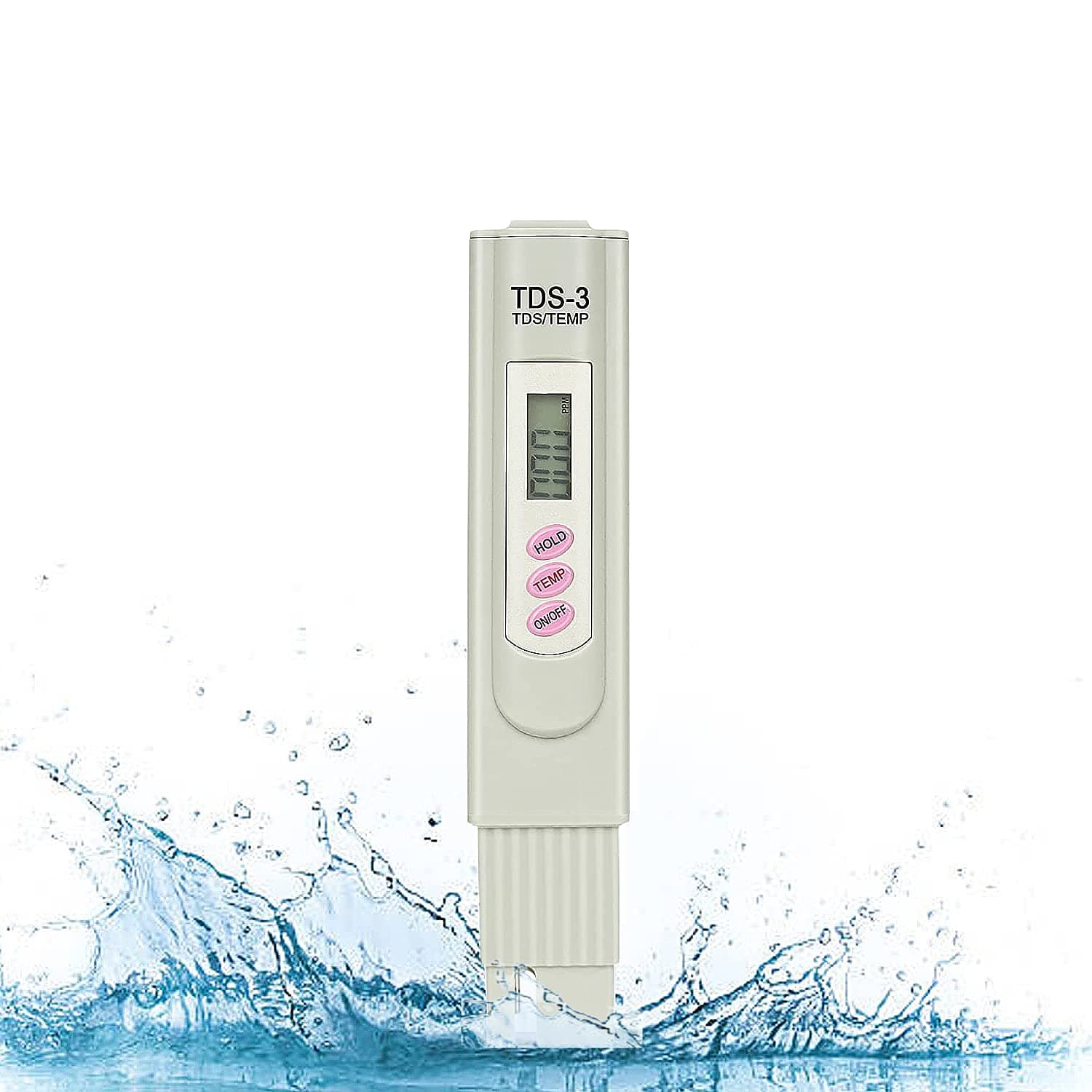 TDS Water Quality Tester - 3-in-1 Digital PPM Meter for Drinking Water, Pool & Aquarium