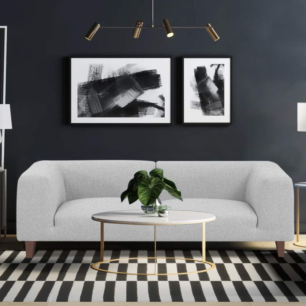 Furny Albert Three Seater Sofa (Grey)