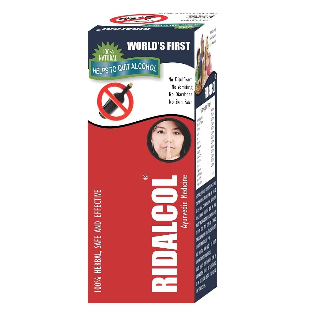 ONE RIDALCOL 200 Ml Liquid To Helps To Stop Quit Alcohol And Narcotic Addiction Ayurvedic Product, Pack of 1