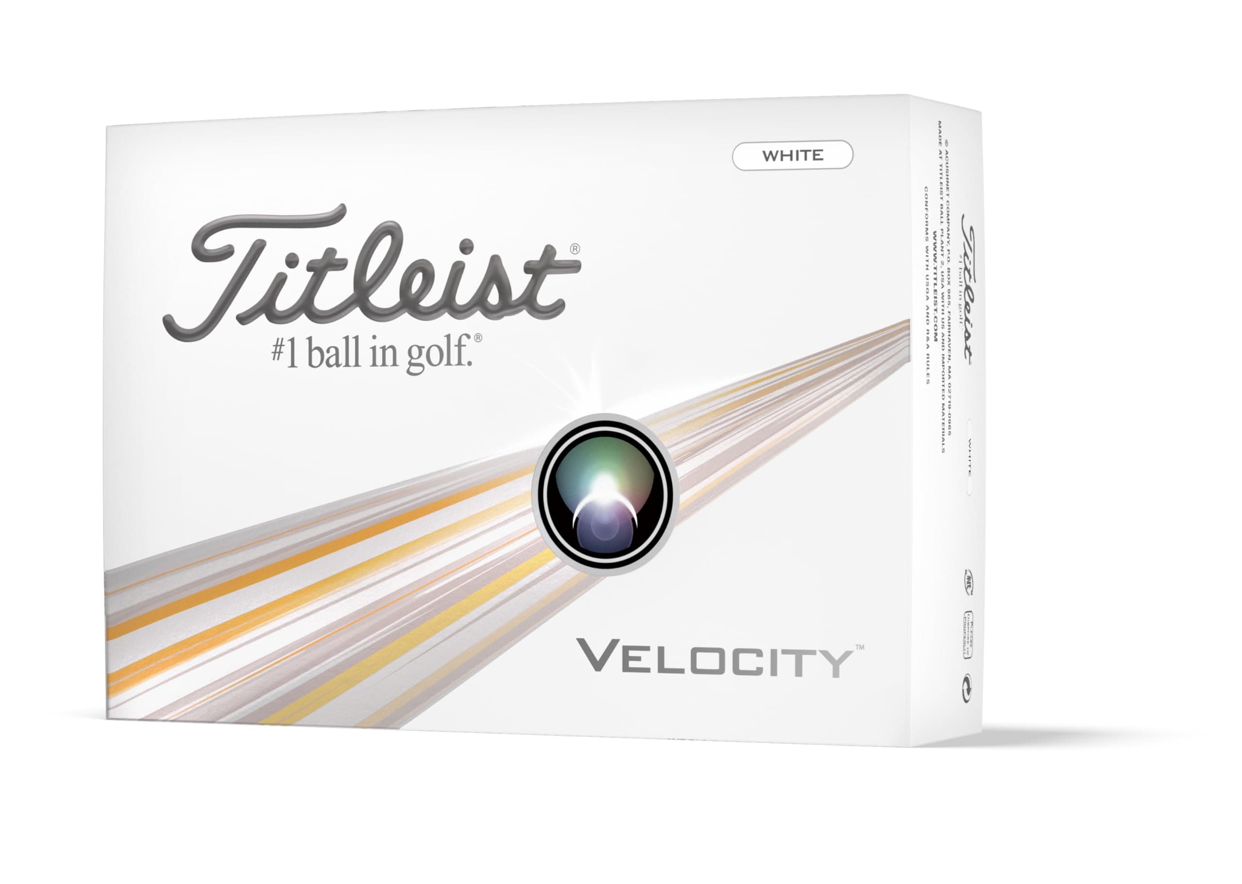 Titleist Velocity Golf Ball, Pack of 12 Balls