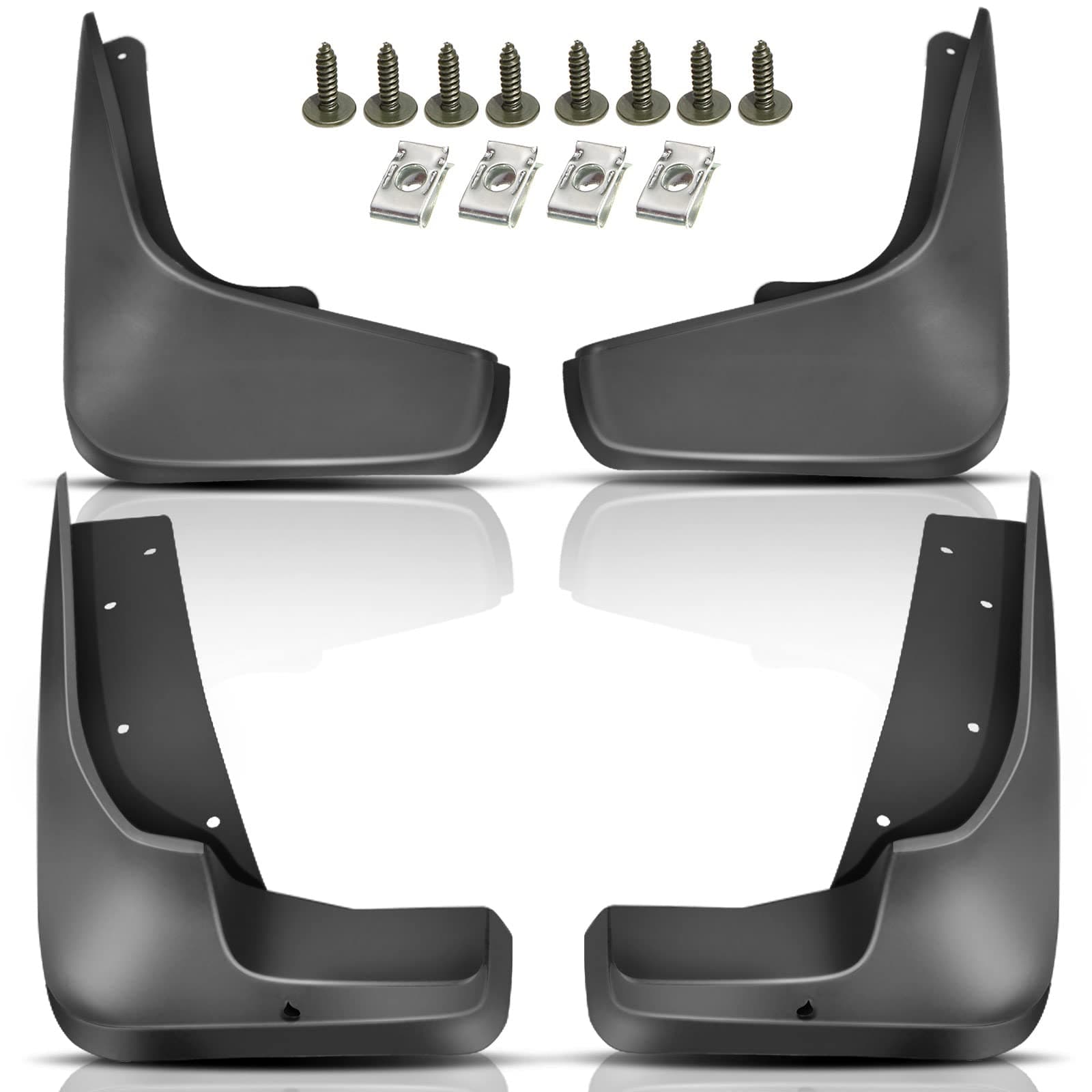 YHTAUTO Mud Flaps Splash Guards Fits Suzuki Grand Vitara 2006-2015 Sport Utility (Not Fit with Side Running Board), Mudguards Mudflaps Accessories for Cars with Hardware Kit, Front & Rear 4Pcs Set