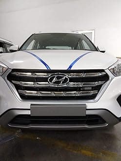 SDR Front Chrome Grill Compatible with Hyundai Creta 2018 5 PCS