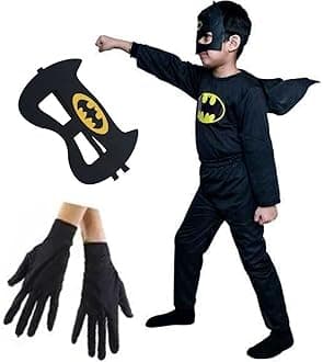 KAUSHIK ENTERPRISES Hosiery Superhero Costume For Kids Halloween Dress Fancydress Birthday Gift | Cosplay Bodysuit for Boys and Girls (2-3 Yr)
