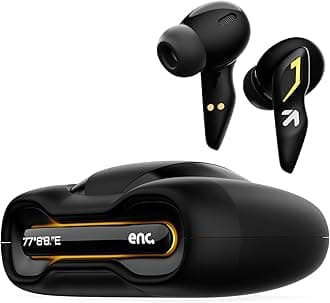 - UFO with 48H Playtime, Built-in App Support, 45ms Low Latency Gaming, 4 Mics ENC, Breathing LEDs, 13mm Bass Drivers Ear Buds TWS, Made in India (Black Gloss)