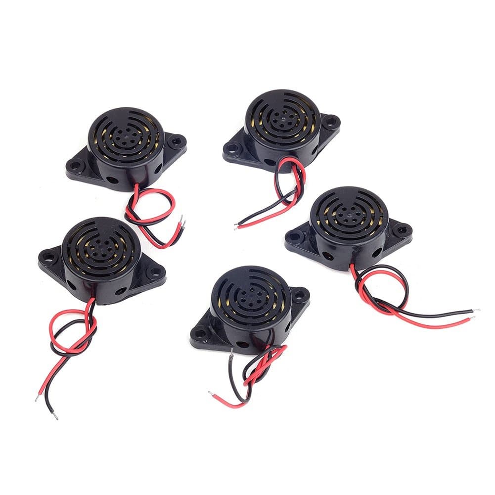 5Pcs SFM-27 DC 3-24V Electronic Buzzer Alarm Sounder Continuous Sound Beep (Pack of 5) CYT1083