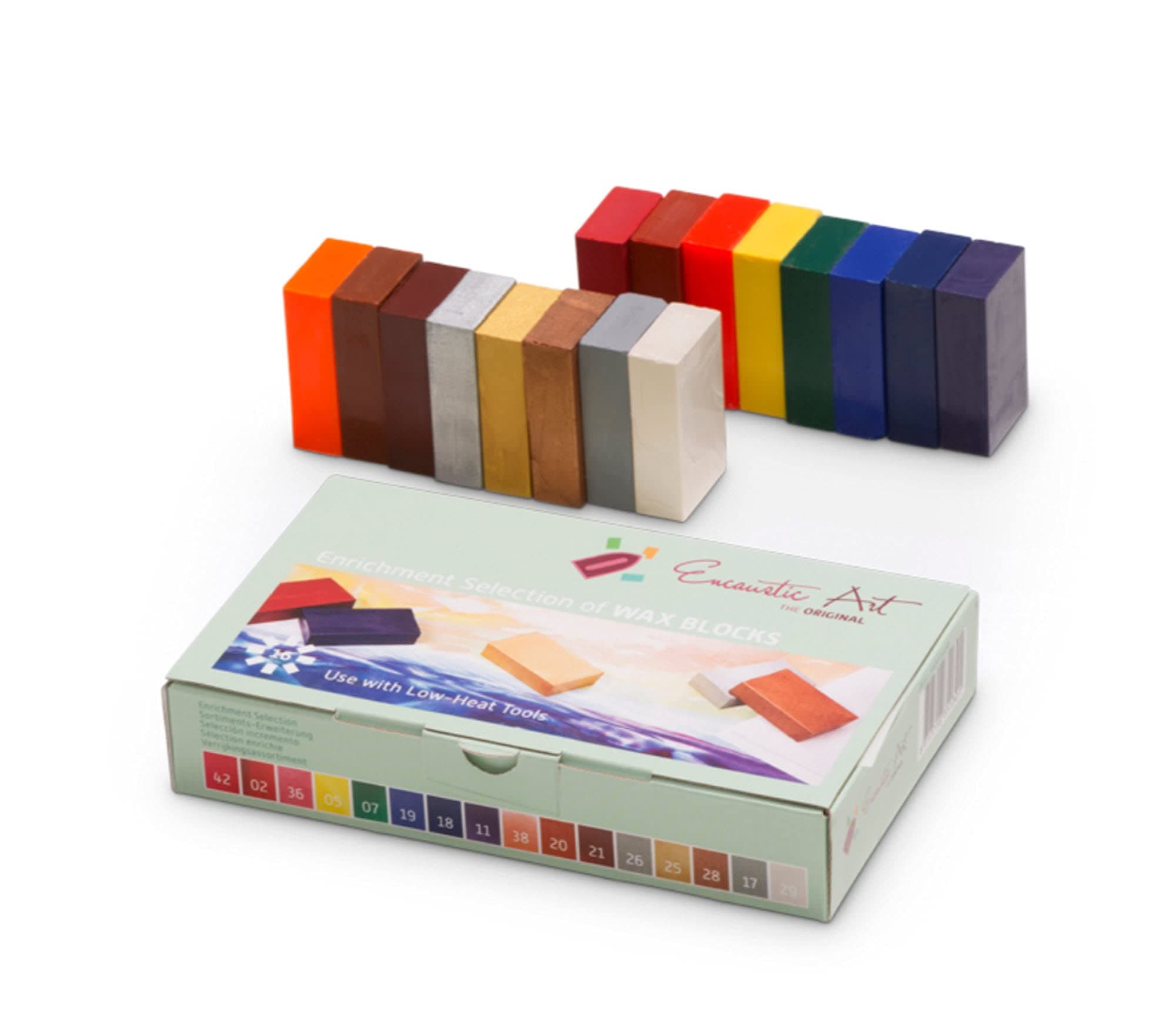 Encaustic Art Enrichment Wax Block Set - 16 Wax Blocks