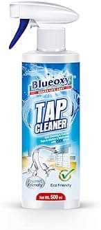 BLUEOXY Tap Cleaner Spray - 500ml | The Expert Hard Water | Soap Scum | Limescale Stain Remover Best for Basins | Faucets | Taps | Fixtures | Bathtubs | Shower Glasses - Pack of 1