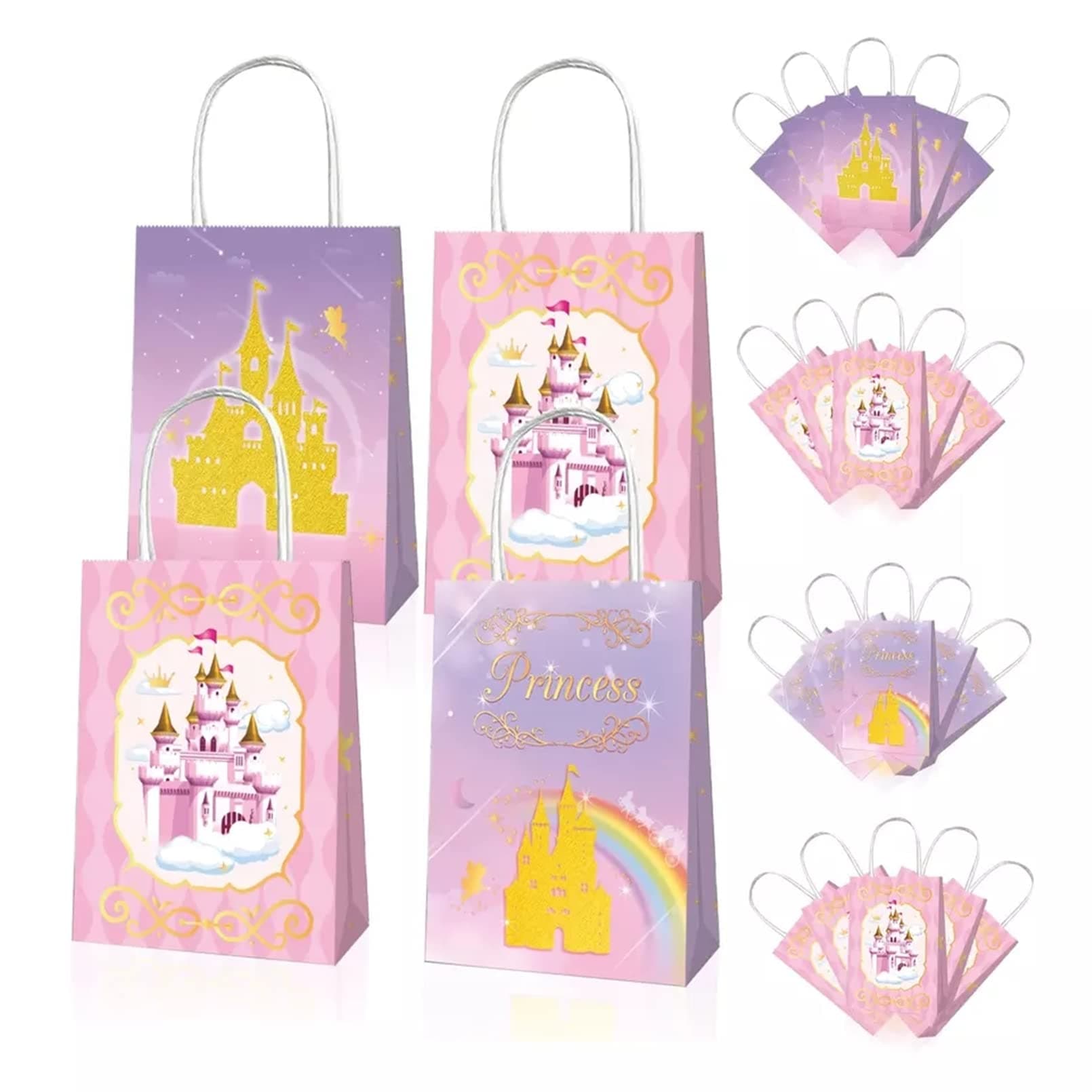 12 Pack Castle Party Bags