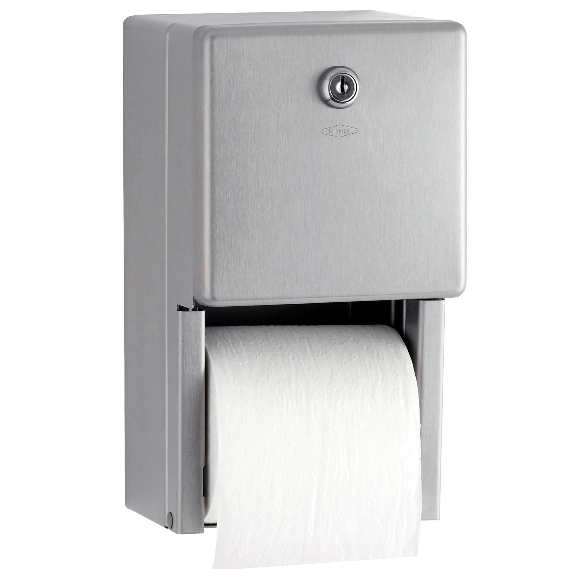 Surface-Mounted Multi-Roll Toilet Paper Tissue Dispenser, Satin-Finish Stainless Steel (Model B-2888)