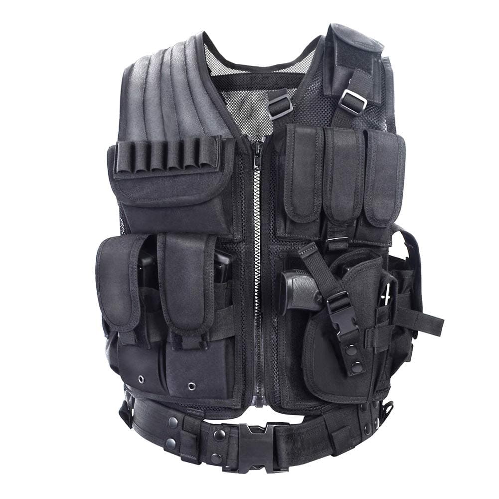 Yakeda Outdoor Ultra-light Breathable Combat Training Adjustable Tactical 600D Encryption Polyester Cs Field Vest for Adults