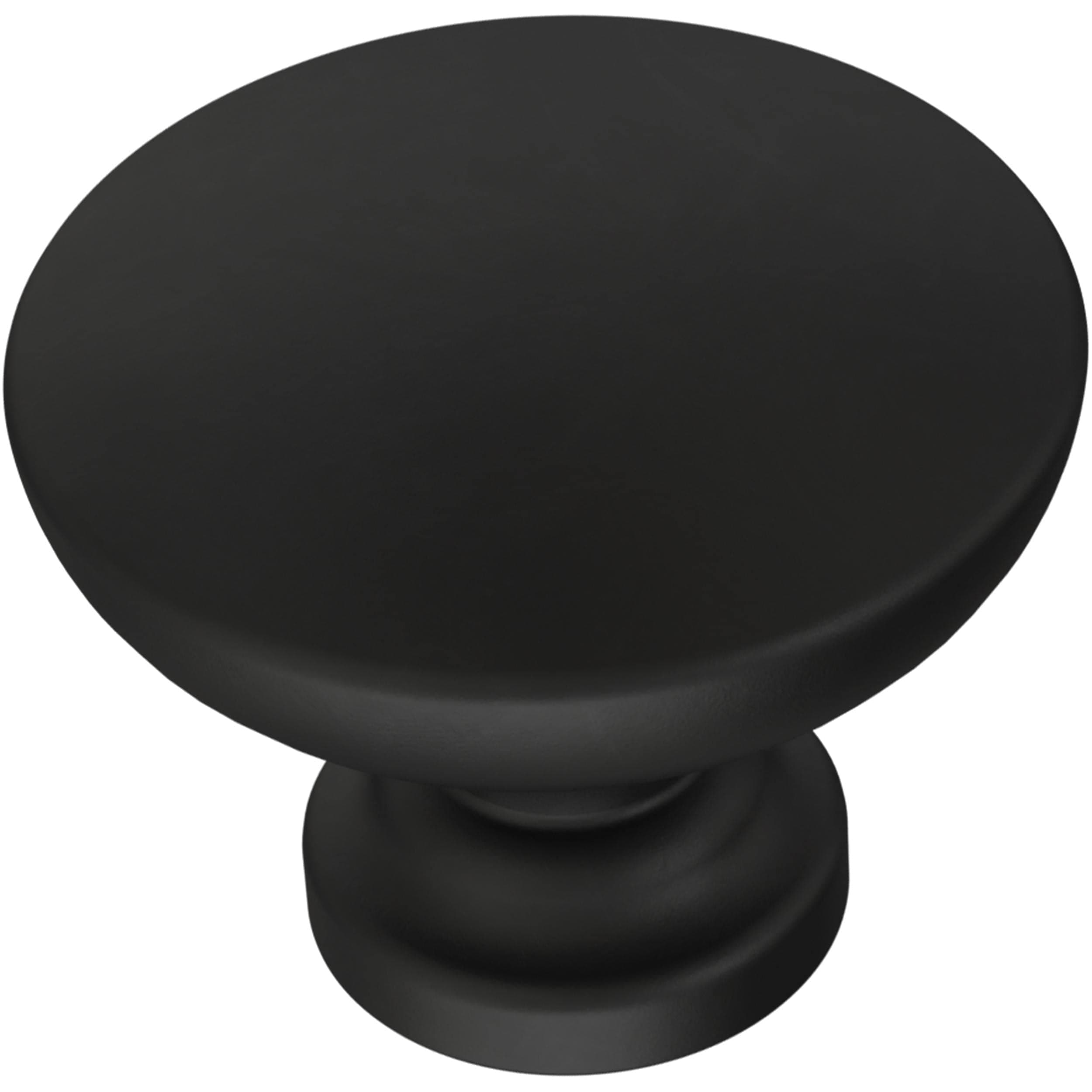 Fulton (5-Pack) Cabinet Knobs | Matte Black Handles for Dresser Furniture Drawers/Kitchen/Door/Bathroom | 1-3/16" P29523Z-FBA-B
