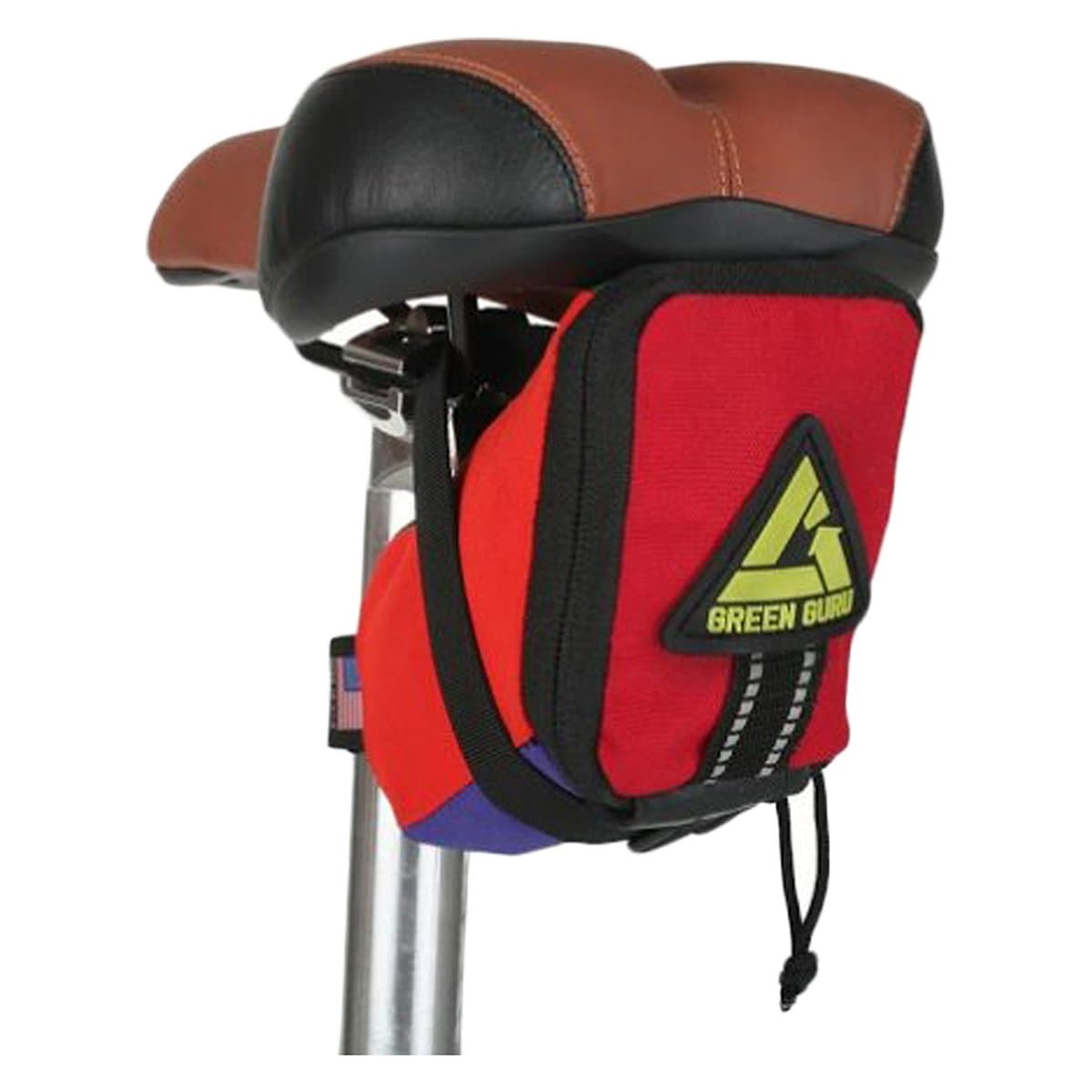 Green Guru Gear Transition Bike Saddle Bag, Multicolor