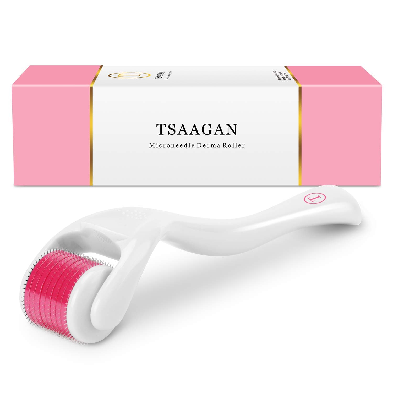 Derma Roller, TSAAGAN 0.25mm Titanium Micro Needle Cosmetic Microneedle Roller Kit For Face and Body, Microdermabrasion Roller, Includes Storage Case