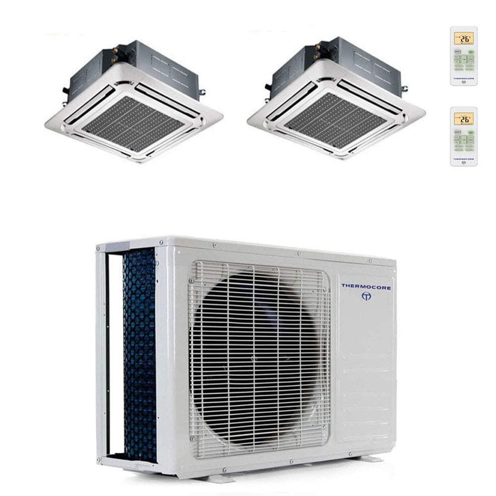 36000 BTU Ductless Mini Split Air Conditioner 18000 x 2-Ceiling Cassette