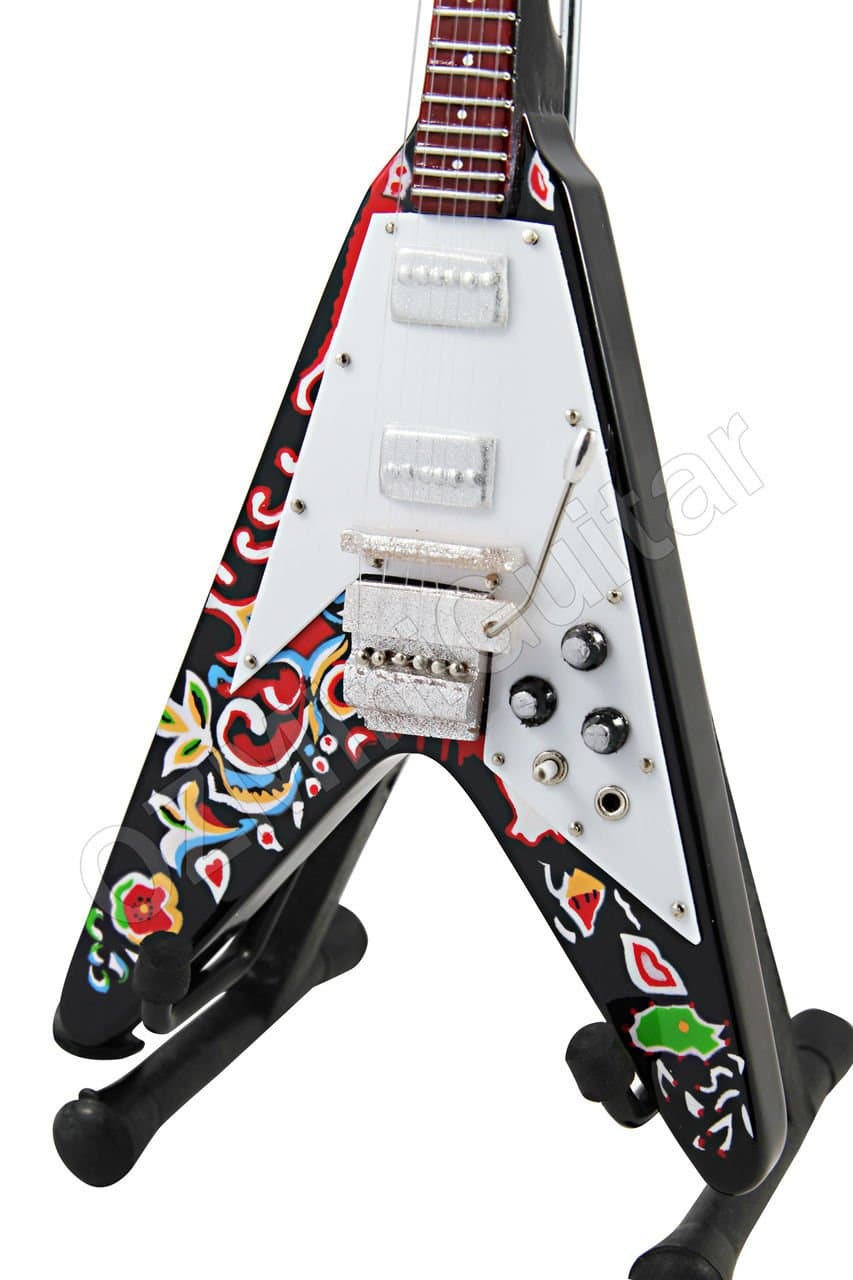 Jimi Hendrix Flying V Miniature Guitar (GMZ24)
