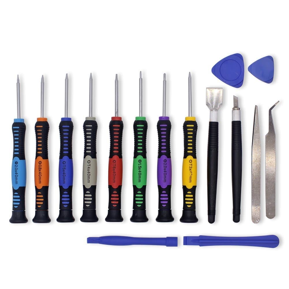 Onic 16 in 1 Precision Repair Opening Tool kit Screwdriver Set for iPhone, iPad, iPod, MacBook, Laptop, Android Smartphone (16in1)