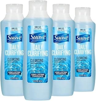 Clarifying Shampoo, Family-Size 4-Pack – pH-Balanced & Hypoallergenic Daily Deep Cleansing Shampoo for Normal to Oily Hair, 22.5 Oz Ea