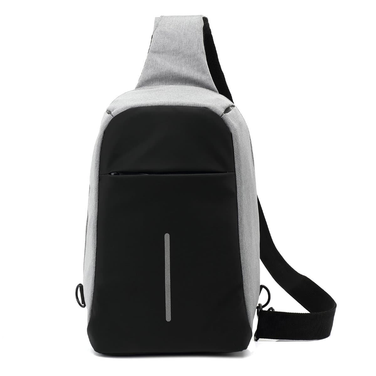 Shoulder Backpack, Carlson Sling Bag Cross Body Bag Pack Polyester Water Resistant (Grey)