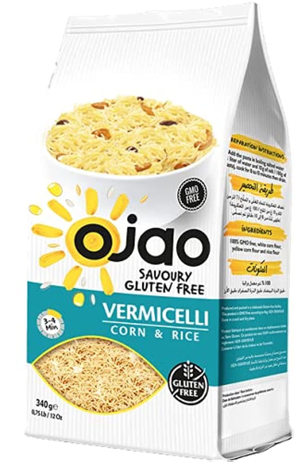 OJAO BARAKA MACARONI MANUFACTURING VERMICELLI Gluten Free Pasta 340gms