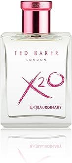 Ted Baker X20 Extraordinary Her Eau de Toilette Fruity Floral Perfume for Women with Grapefruit, Magnolia & Musk Elegant, Sophisticated, Long Lasting Scent For Her 3.38 oz
