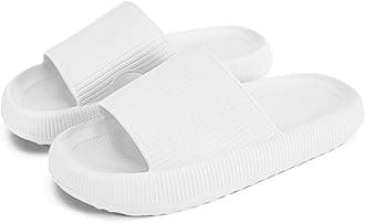 Cloud Slippers for Women and Men, Pillow House Slippers Shower Shoes Indoor Slides Bathroom Sandals, Ultimate Comfort, Lightweight, Thick Sole, Non-Slip, Easy to Clean