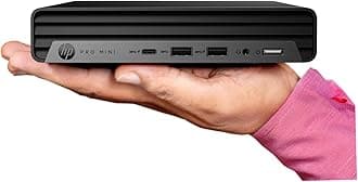 HP Pro 400 G9 Mini PC Desktop Computer, Intel 13th Gen i5-1335U, 16GB RAM, 256GB PCIe SSD, Dual 4K Display Support, USB-C, Ultra-Quiet Design, Wi-Fi 6, Keyboard and Mouse, Windows 11 Pro