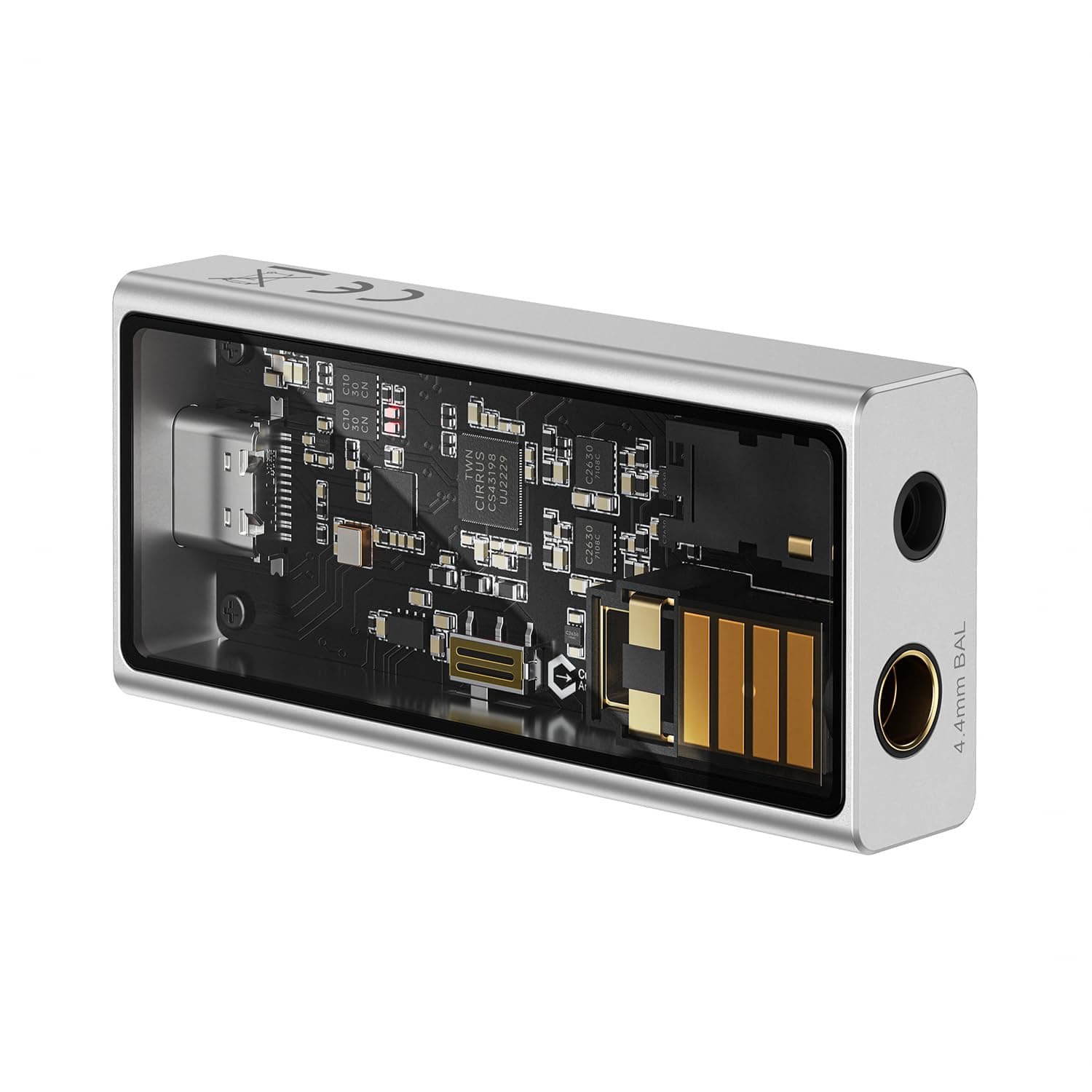 Questyle M15C Headphone Amplifier Portable USB DAC Amps 32Bit/384kHz DSD256 Decoder with 4.4mm and 3.5mm Dual Outputs High Resolution Lossless for Smartphones/PC/Laptops