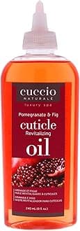 Naturale Revitalizing Cuticle Oil - Hydrating Oil For Repaired Cuticles Overnight - Remedy For Damaged Skin And Thin Nails - Paraben Free, Cruelty-Free Formula - Pomegranate And Fig - 8 Oz