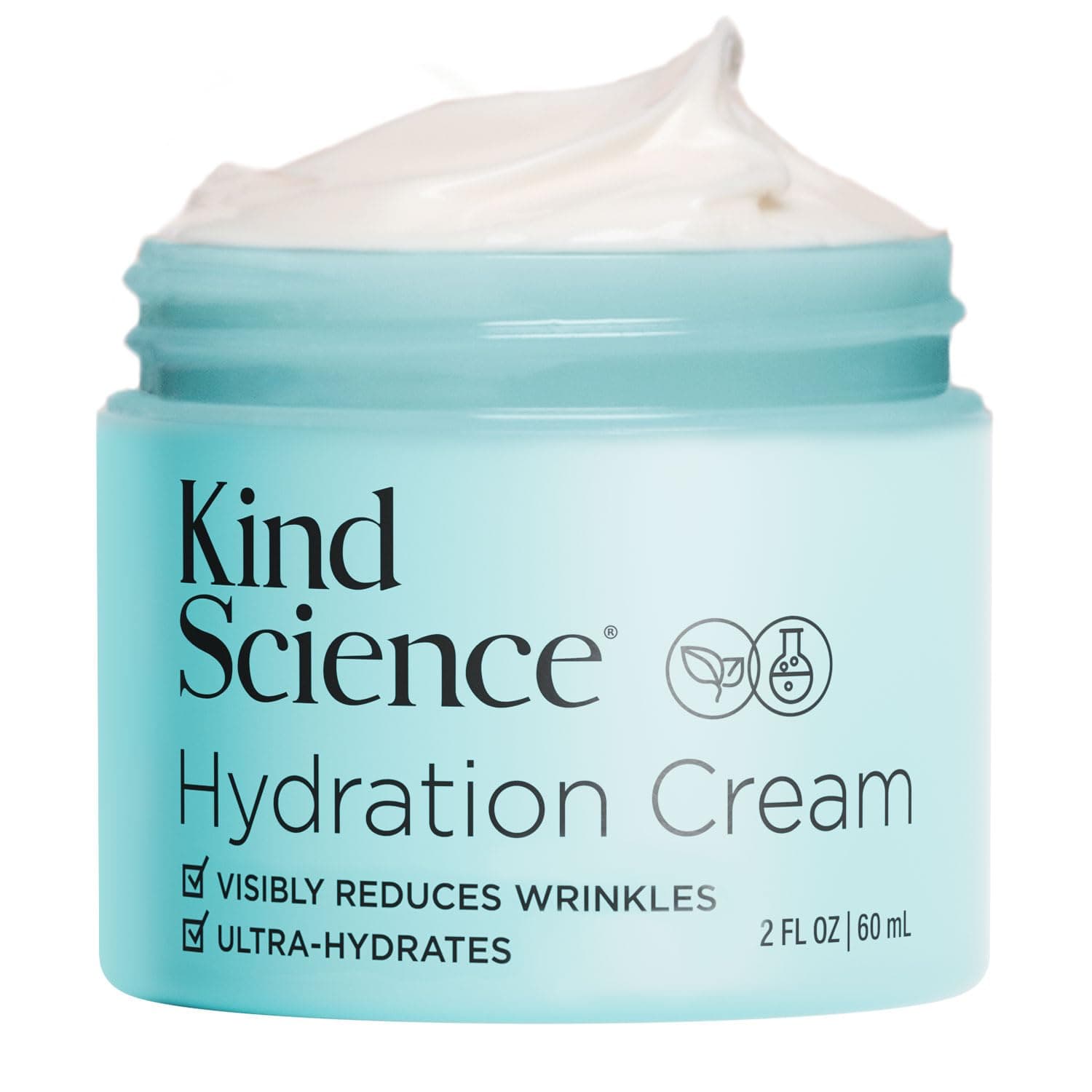 Hydration Cream - Moisturizer Face Cream For Women - Anti Aging for Day and Night - Visibly Reduces Wrinkles, Improves Smoothness & Elasticity - Fragrance Free, Cruelty Free, 2 oz