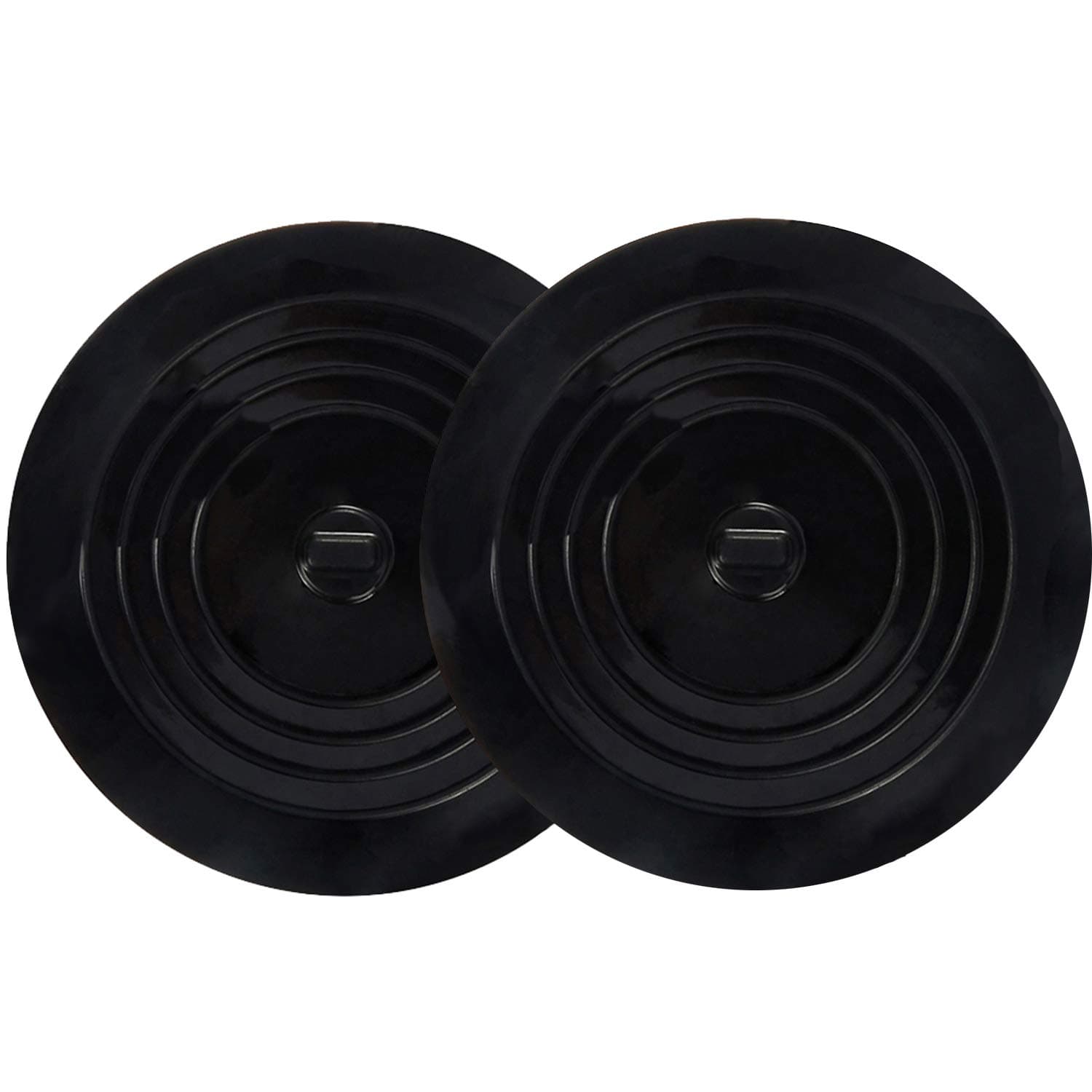 V-TOP Tub Stopper 2 Pack, 6 inches Large Silicone Drain Plug Hair Stopper Flat Suction Cover for Kitchen Bathroom and Laundry