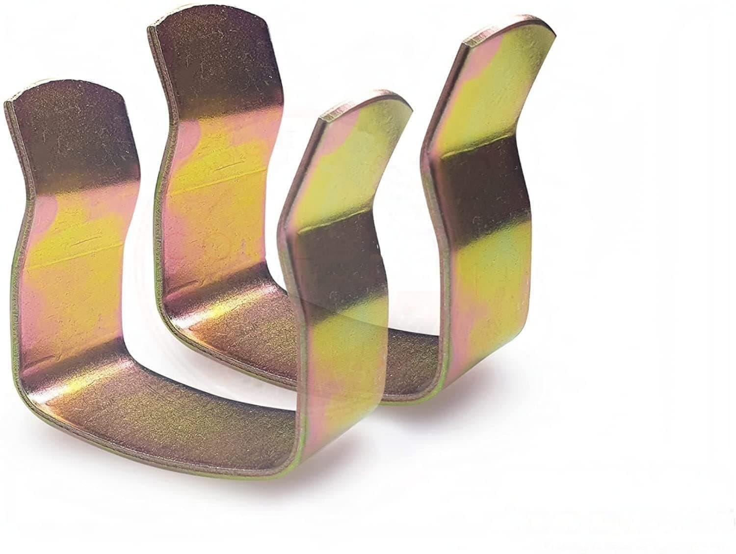 2 x Metal U Clips for Joining Divan Bed Bases or Ottoman Bed Bases (2 Pieces)