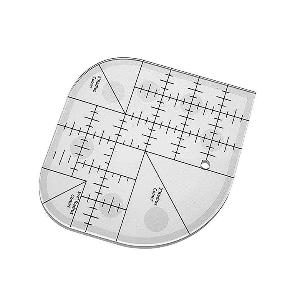 Ruler Sewing Ruler 15 * 15 * 1 Acrylic Sewing Curved Corner Cutter Ruler Sewing Patchwork Ruler Sewing Template Patchwork Tool DIY Sewing Supplies