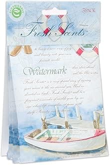 WillowBrookFresh Scents Scented Sachet Packet | Watermark | Air Freshener Bags for Drawers, Closets, Cars | 3 Pack | Long Lasting Home Fragrance