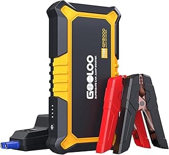New GP2000 Jump Starter 2000A Car Starter Battery Pack (Up to 8.0L Gas, 6.0L Diesel Engine),12V Car Battery Charger Jumper Starter, Supersafe Portable Lithium Jump Box with USB Quick Charge