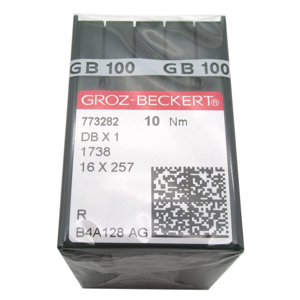 ckpsms GROZ-BECKERT Needle in Clear Plastic Box- 100PCS Groz Beckert DBX1 1738 16X257 Sewing Machine Needles (Groz Beckert DBX1 18/110)