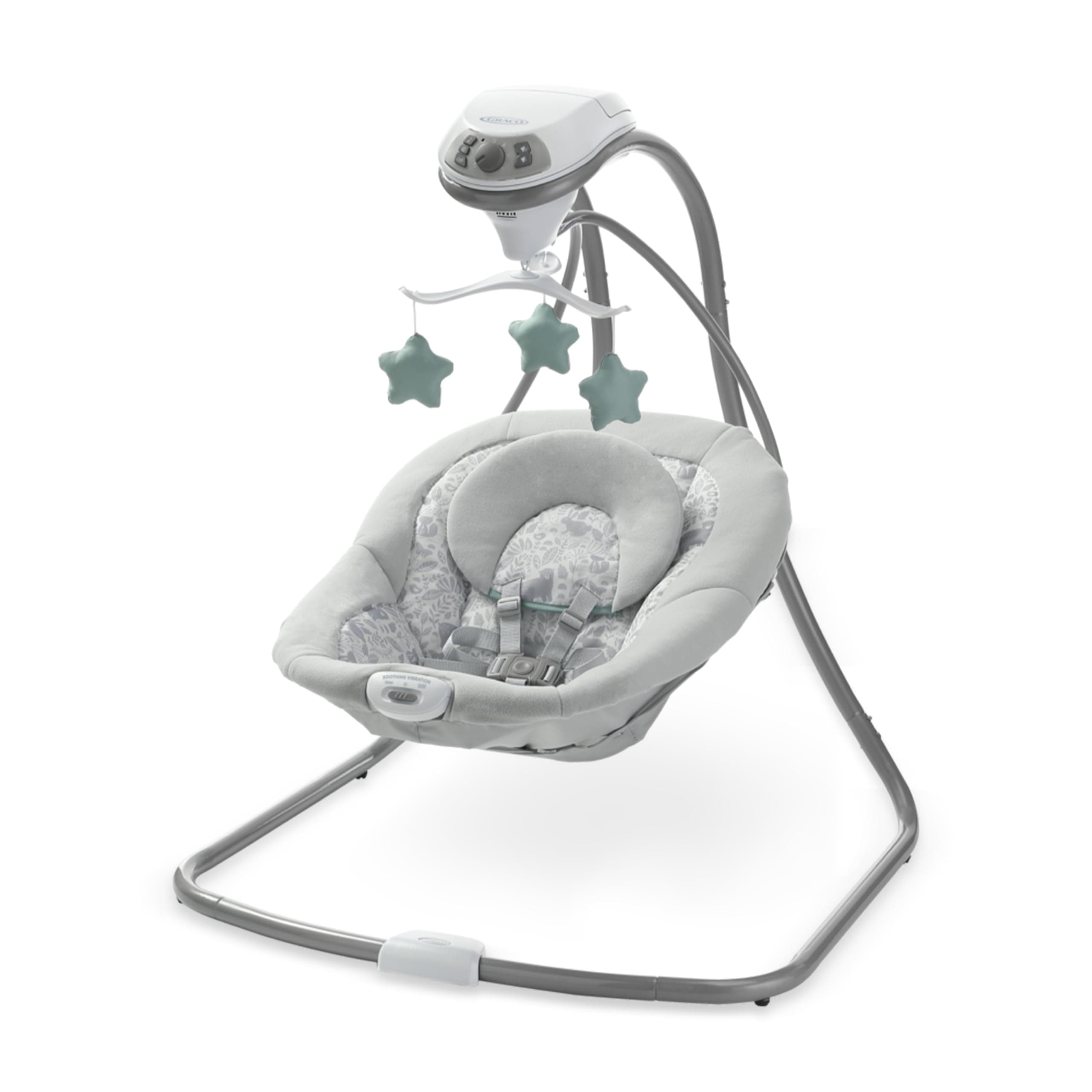 Graco Simple Sway Baby Swing, Side‑to‑Side Motion, Infant Swing with 6 Speeds, Vibration, Ivy