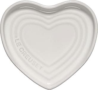 LE CREUSETStoneware Heart Shaped Spoon Rest, 5", White