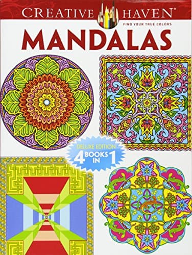 Dover Publications Book, Creative Haven Mandalas (Creative Haven Coloring Books) Paperback – Coloring Book, August 21, 2013