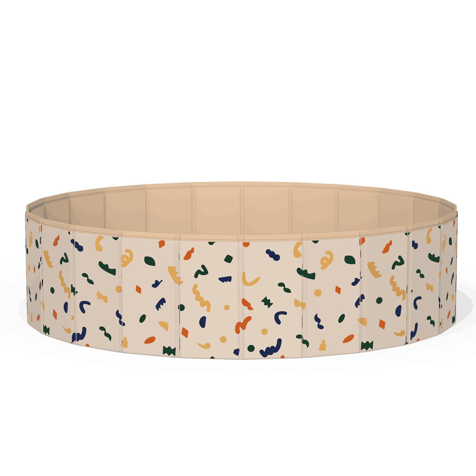 Kids Sand and Water Table - Foldable Ball Pit for Toddlers Game Room Portable Sandbox Pet Bathing Sensory Toy Play Activity Center Foldable Kiddie Pools 47x12 Inches