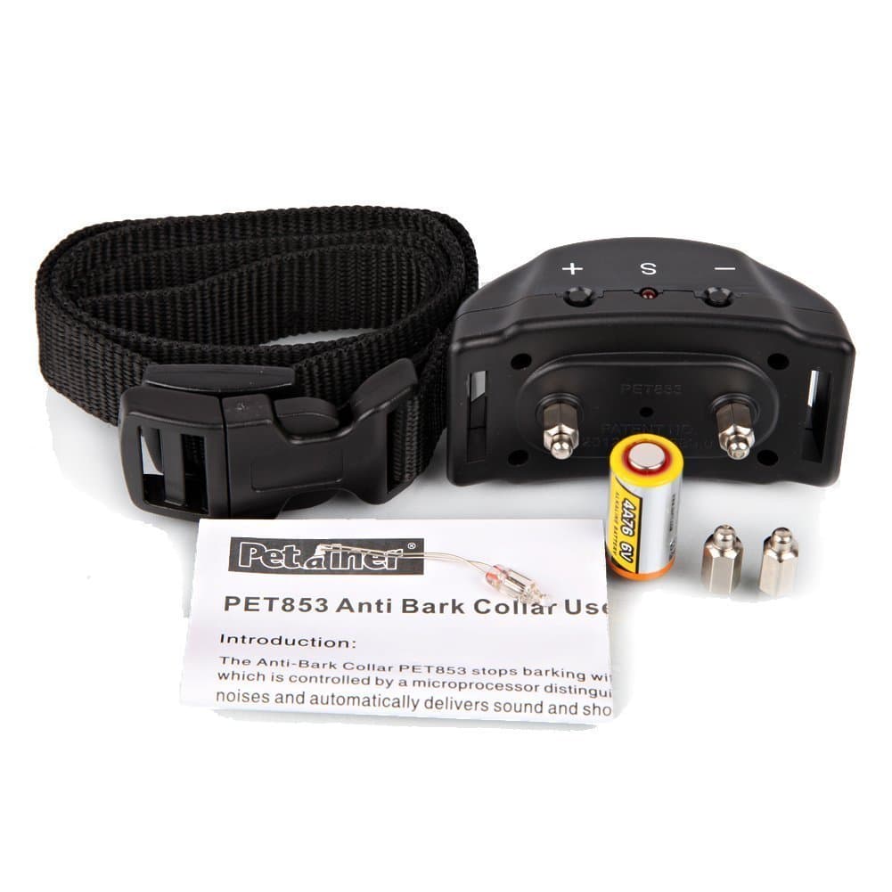 Bark Collar [2018 Smart Chip] Dog Shock Anti-Barking Collar with Beep, Vibration and Harmless Shock. No Bark Control for Small/Medium/Large Dogs with 7 Sensitivity Levels, Rechargeable and Rainproof