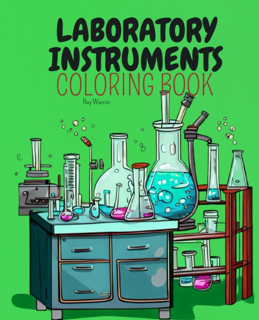 Laboratory instruments coloring book