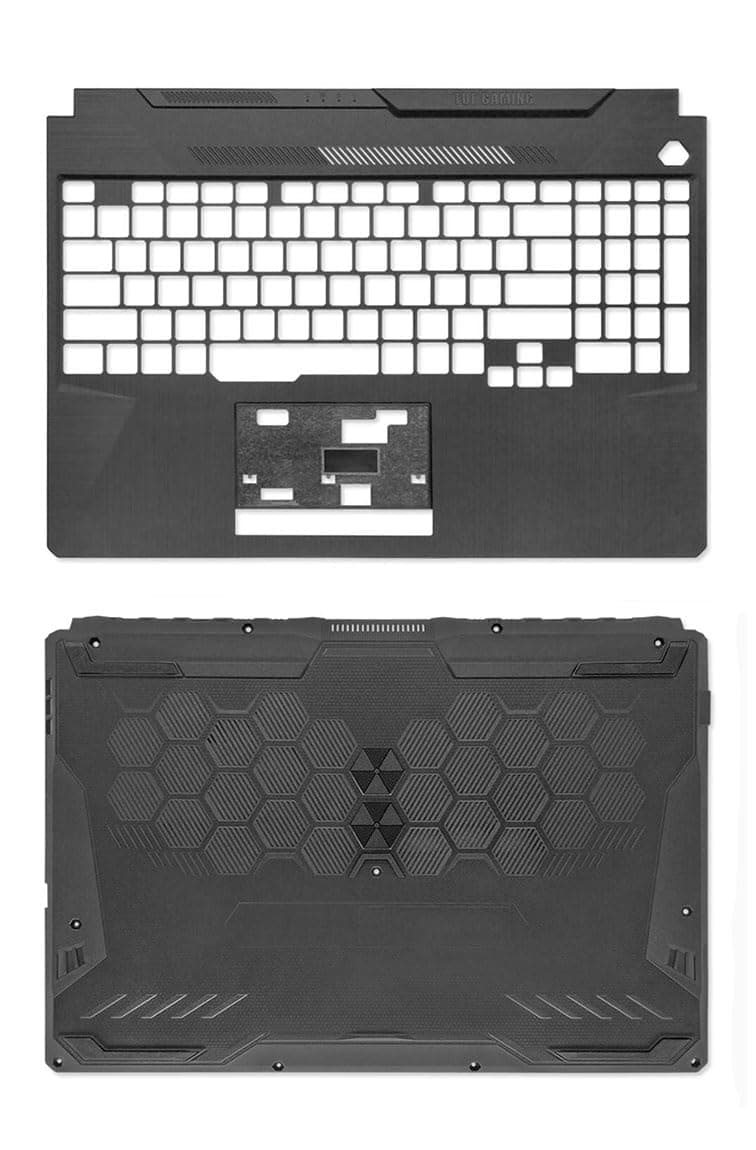 ZONTO Palmrest Upper Case & Bottom Case Base Cover Replacement for ASUS TUF A15 FA506 FA506I FA506IU FA506IV FX506 FX506U FX506H Laptop (C+D)