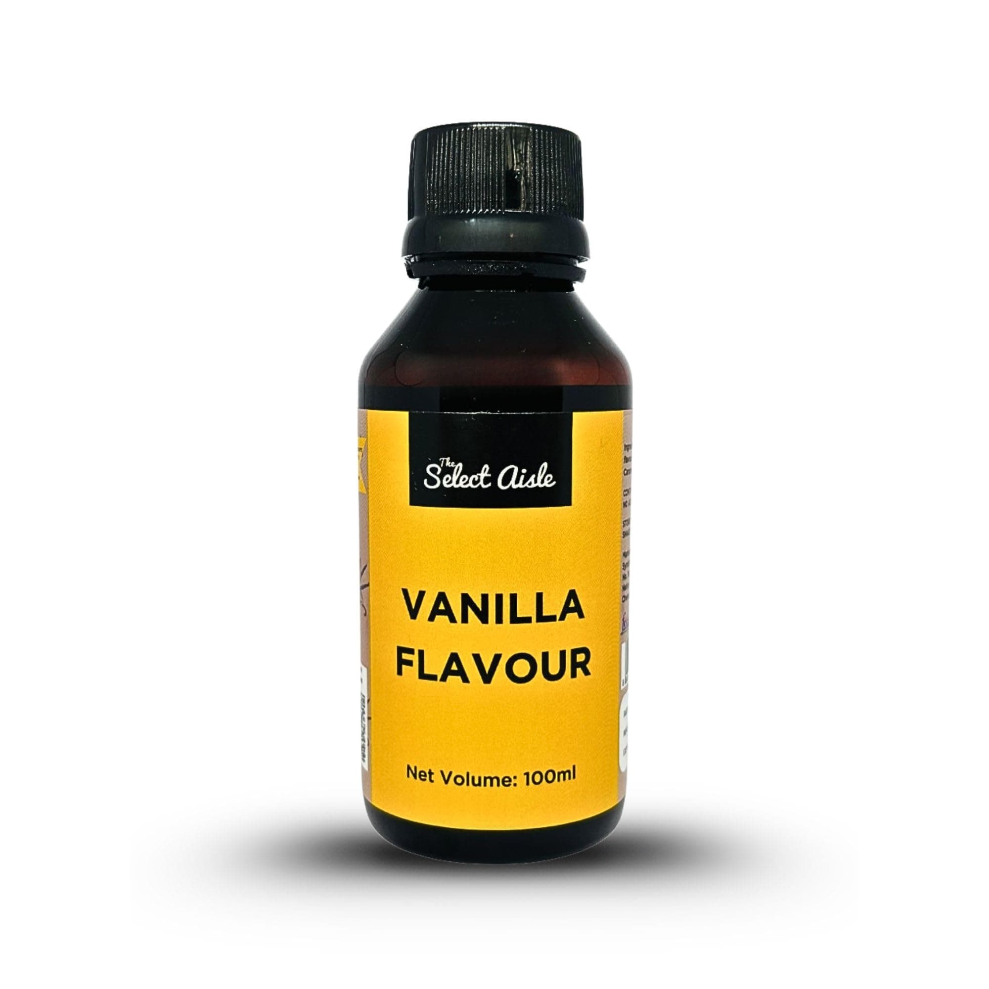 The Select Aisle Vanilla Flavour - 100ml [For flavouring| Vanilla Essence for Cake | Essence for cakes, cookies and desserts| Flavouring agent| Vanilla| Baking ingredients ]