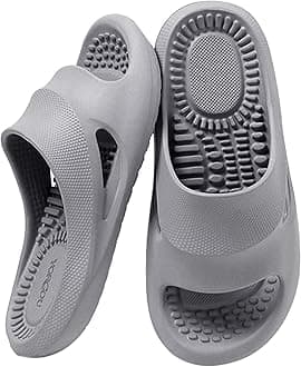 Massage Slippers Women Men Sandals Open Toe Shower Shoes Summer House Slippers for Bath Plantar Fasciitis Slides Ladies Girls Gym Non Slip Indoor