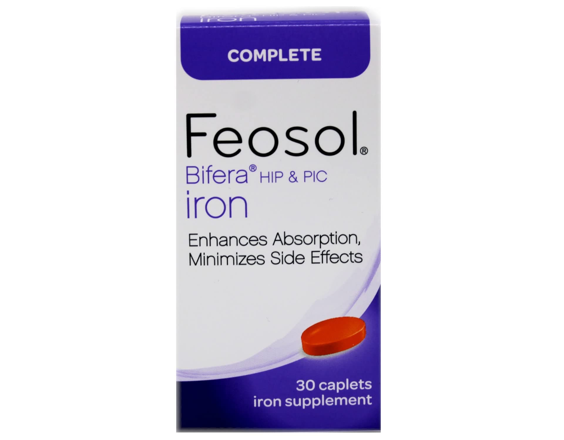 Feosol Bifera Iron Caplets Complete 30 ea (Pack of 10)