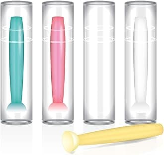 4X Contact Lens Remover, Sucker for Hard Contact Lenses, RGP and Ortho-k Lenses, Set of 4 pcs Suckers, Lens Tool, Suction Holder (Only Suitable for Hard Contact Lenses), Multicolored