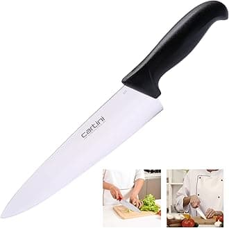 Godrej Locking Solutions and Systems Cartini GDC-4730 Stainless Steel Cleaver Chef Knife, Black