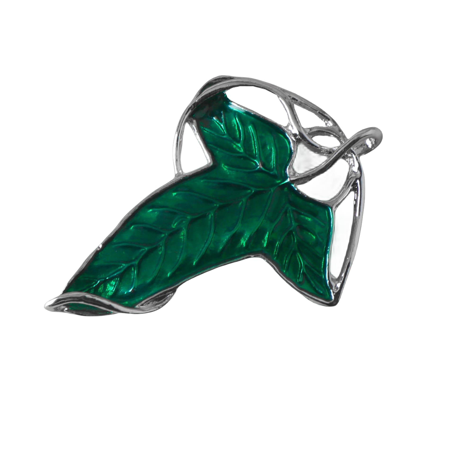 Green Leaf Brooch,The Same Badge as the Lord of the Rings Elf,Alloy Three-dimensional Pin Retro Texture Clothing Accessories,Film and Television Fashion Brooch